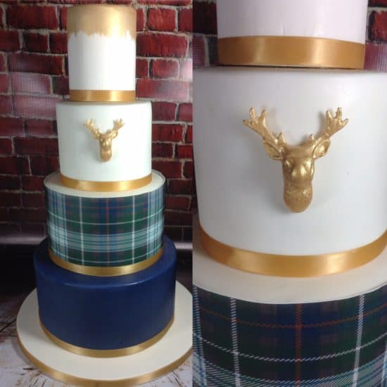 scottish-edinburgh-wedding-cakes-the-little-cake-house-rose-gold-stag-gold-tartan