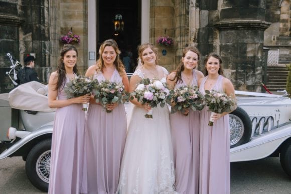 chloe-burns-photography-scottish-wedding-car-bridesmaid