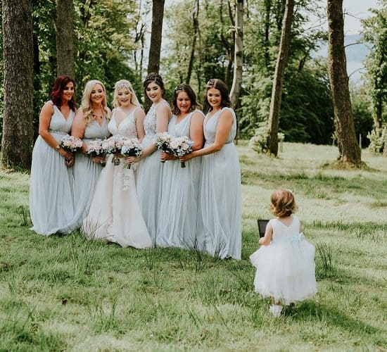 belvedere-scottish-ayrshire-wedding-photographer-bridal-party-bridesmaids-flower-girl