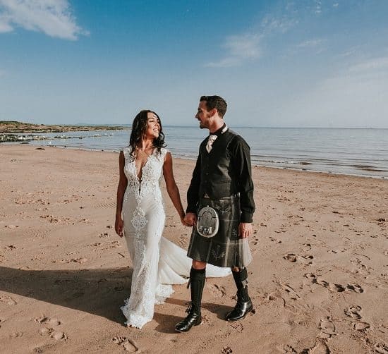 belvedere-scottish-ayrshire-wedding-photographer-supplier-venue-directory-bride-groom-beach-sea-coast