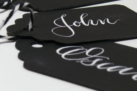 Juno-Calligraphy-Scottish-Wedding-Stationery-Black tags