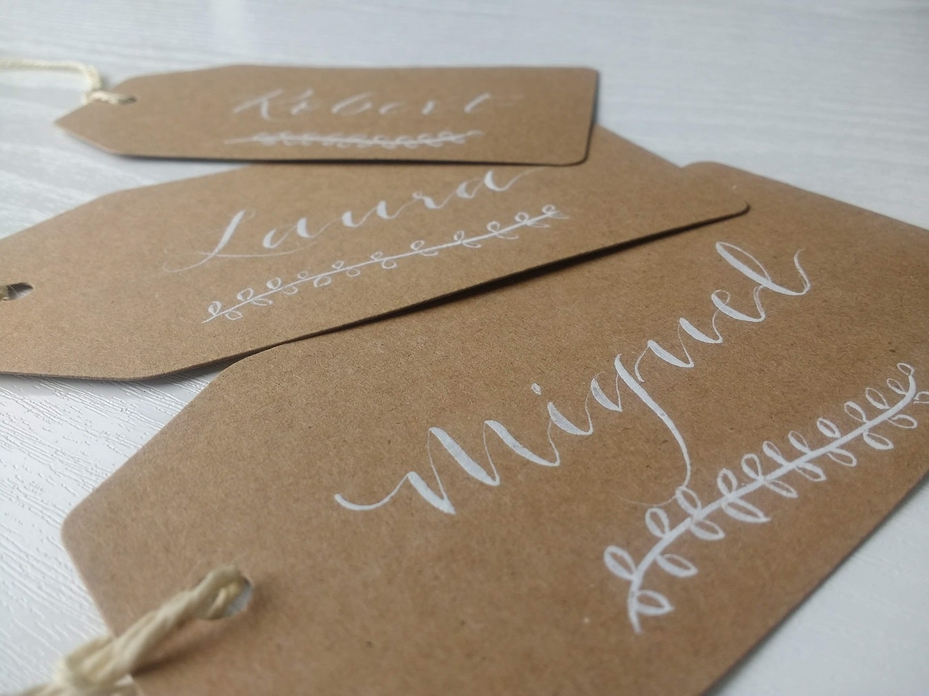 Juno-Calligraphy-Scottish-Wedding-Stationery-Kraft tags